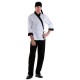 Куртка сушиста белая с отделкой черного цвета [00007]