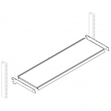 Полка ECO 665х310 мм с кронштейном