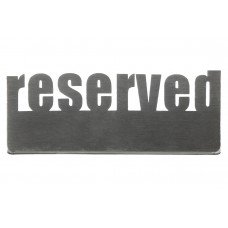 Табличка настольная «Reserved 2» Luxstahl 140х50 мм
