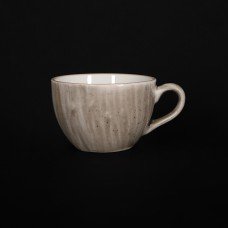 Чашка кофейная 95 мл серо-коричневая «Corone Natura»